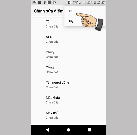 Thiết lập cấu hình